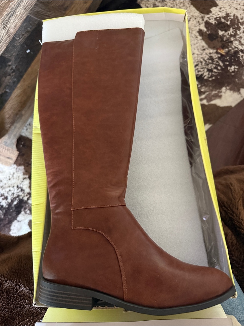 Cityclassified Tall Chestnut Brown Over-the-Knee Boots
